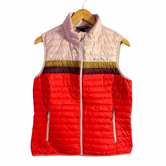 Eddie Bauer EB650 Down Quilted Full Zip Vest Womens Size Medium - Picture 2 of 8